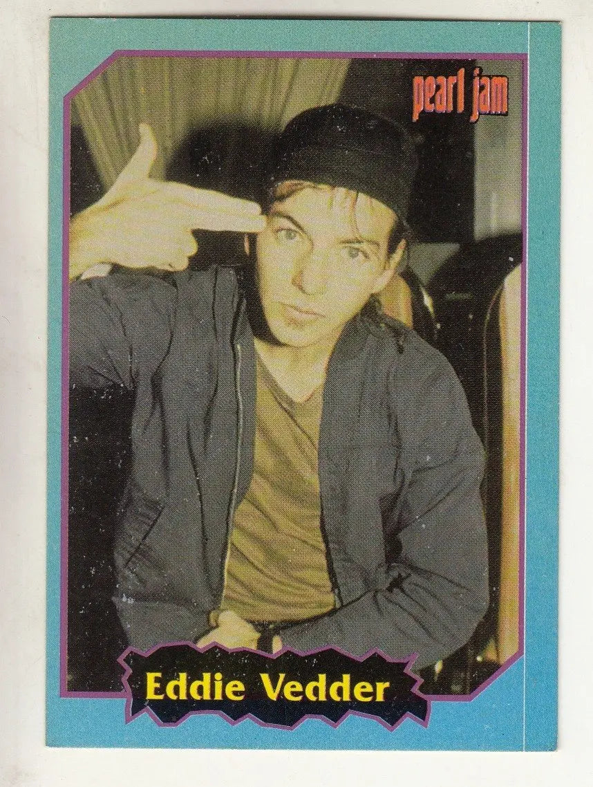 1997 Pearl Jam Eddie Vedder Rookie Tarjeta Rock Argentina