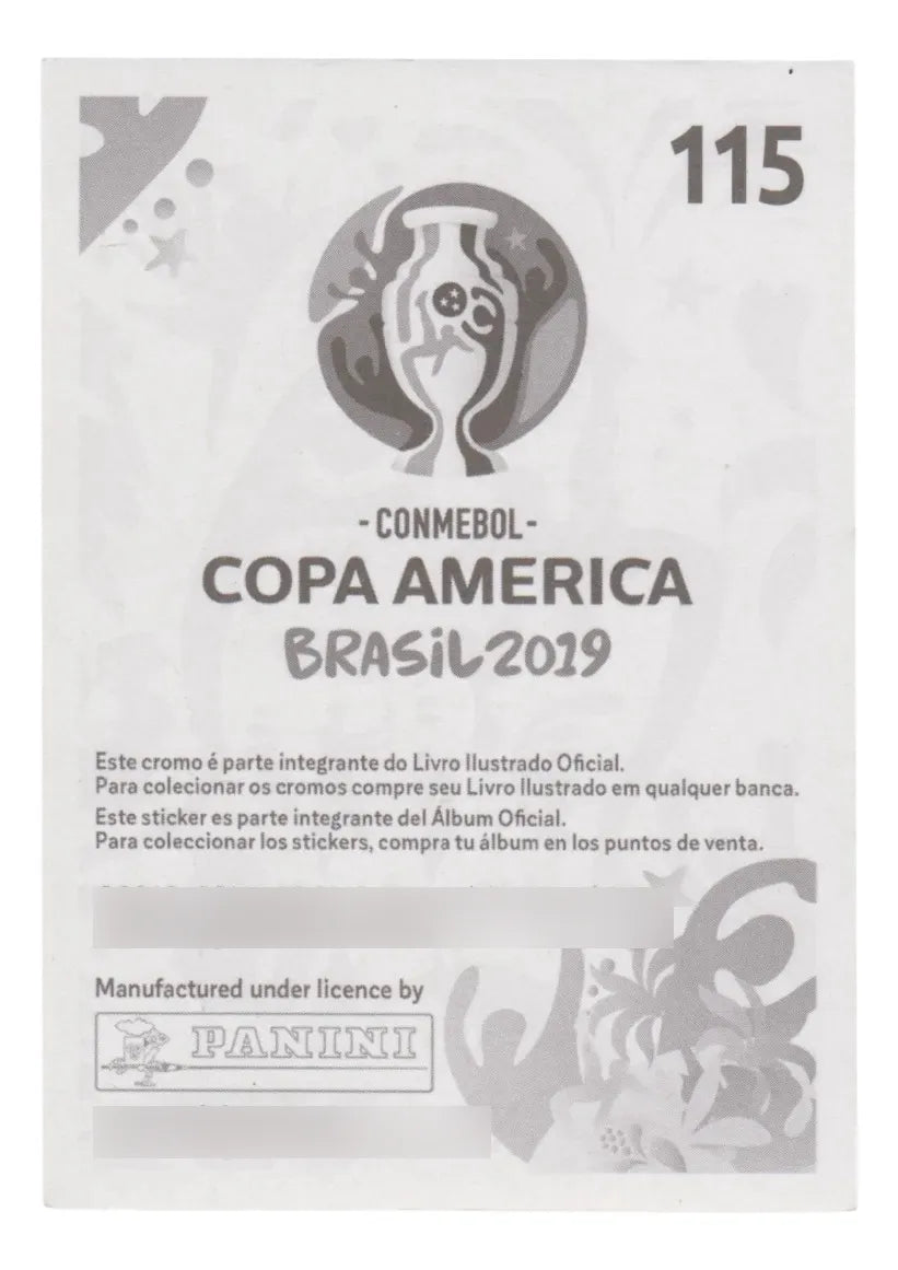 Futbol Neymar Jr Brasil Figurita Brillante Copa America 2019