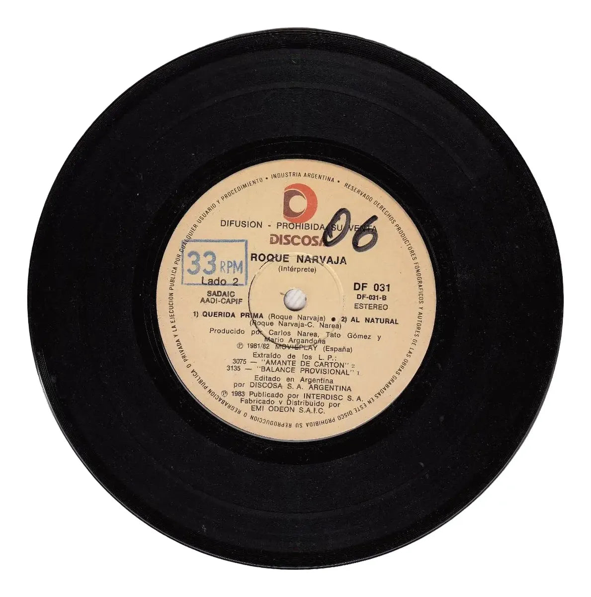 1983 Ep Vinilo Roque Narvaja Promo Discosa Argentina Raro