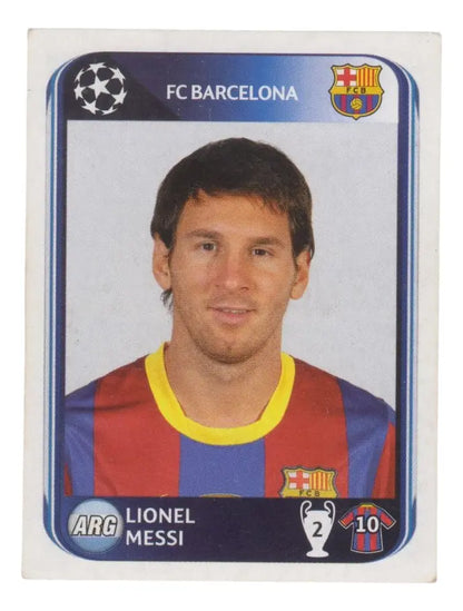 Futbol Lionel Messi En El Barcelona Figurita Panini Año 2010