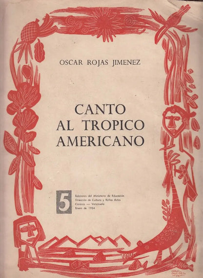 1954 Arte Carlos Cruz Diez Poesia Oscar Rojas Jimenez Escaso