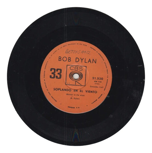 1967 Bob Dylan Simple Vinilo Pro Uruguay Blowing In The Wind