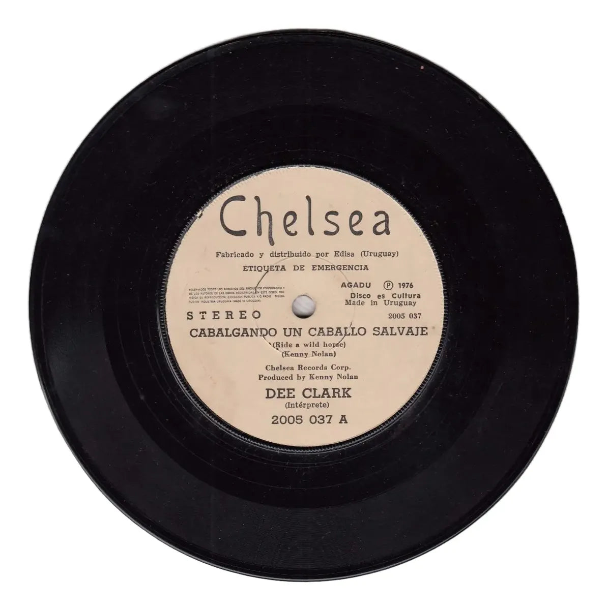 1976 Disco Dee Clark Simple Vinilo Uruguay Chelsea Muy Raro