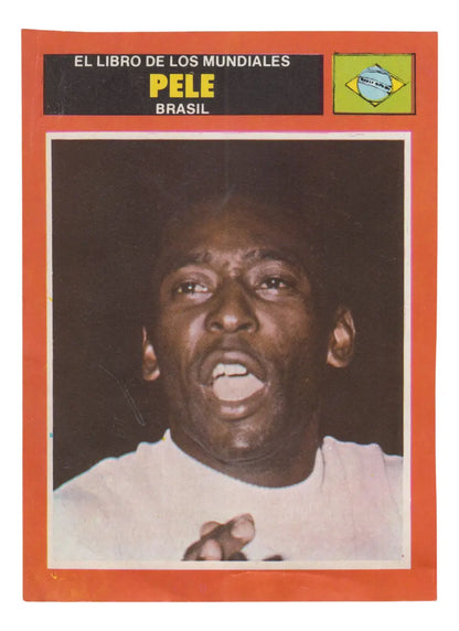 Rey Pele Futbol Brasil Tarjeta Coleccionable Argentina 1978