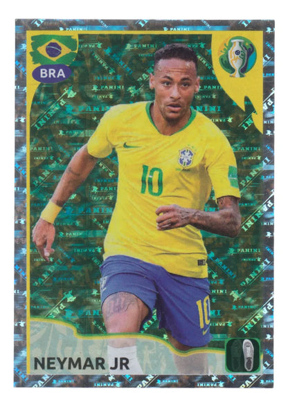 Futbol Neymar Jr Brasil Figurita Brillante Copa America 2019