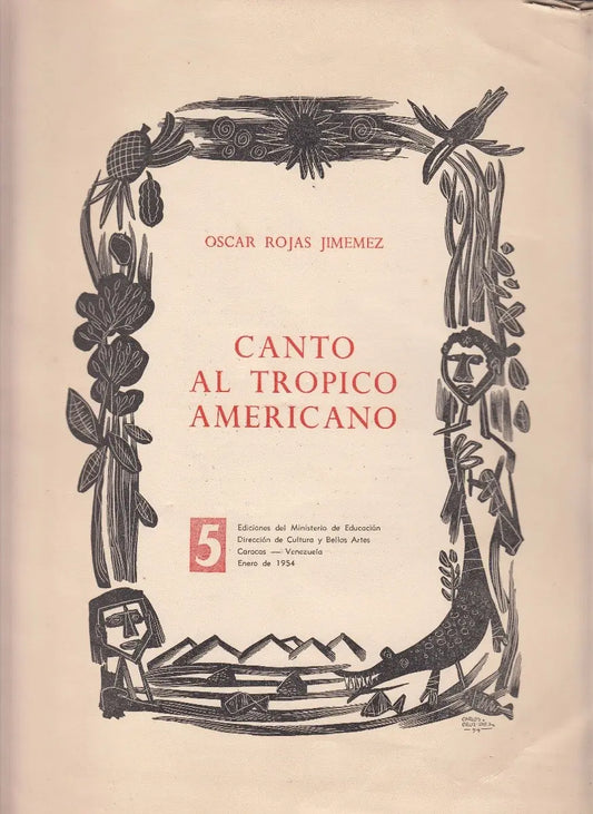 1954 Arte Carlos Cruz Diez Poesia Oscar Rojas Jimenez Escaso