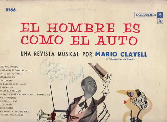 Disco Lp Vinilo Mario Clavell C/ Dedicatoria Revista Musical