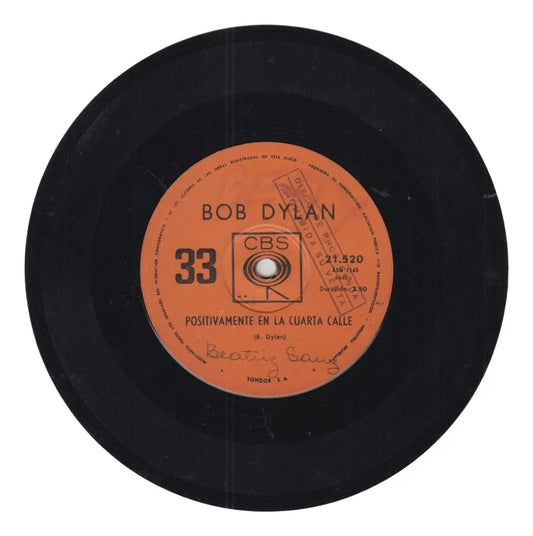 1967 Bob Dylan Simple Vinilo Pro Uruguay Blowing In The Wind